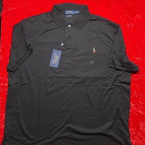 Polo by Ralph Lauren Pima Soft Touch Black Polo Shirt XXL